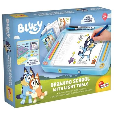 Bluey kreativni set za crtanje sa svetlećom tablom