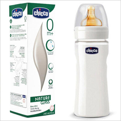 Chicco Staklena flašica sa kaučuk cuclom 240ml  00060041000040
