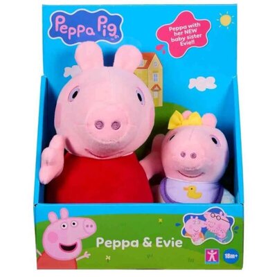 Pepa Prase Baby plišane igračke, set od 2 komada