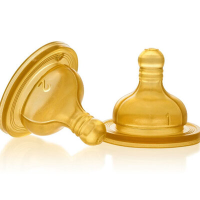 Chicco anatomska kaučuk cucla, promenljiva 2kom 2m+  00081623000000