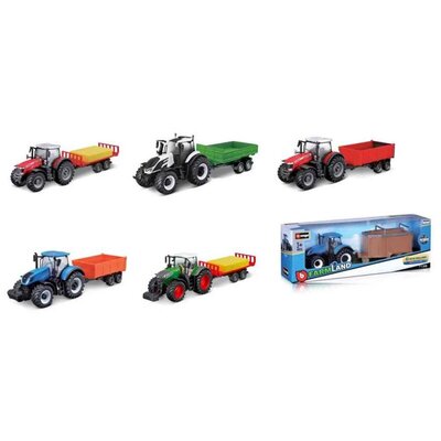 Burago traktor sa prikolicom