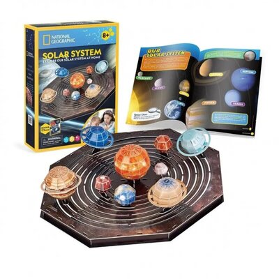 CubicFun 3D Puzzle Solarni sistem – edukativna maketa, 173 elementa