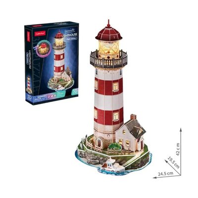 CubicFun 3D puzzle Svetionik sa LED osvetljenjem L540H, 72 dela