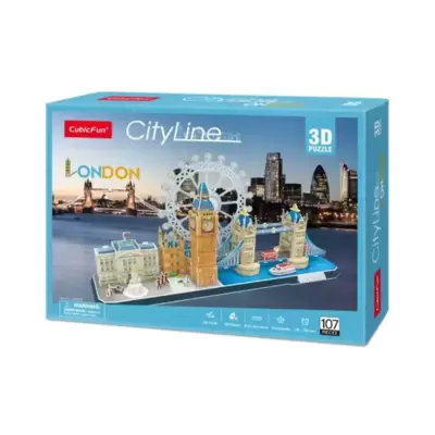 CubicFun City Line London 3D puzzla, 107 delova