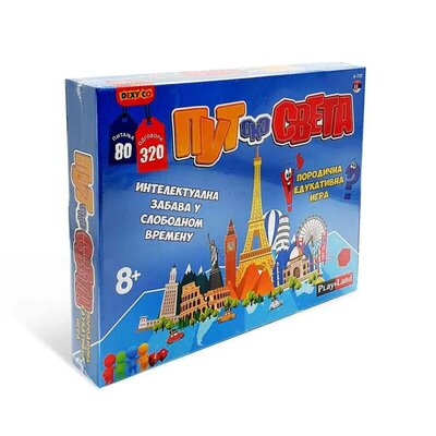 Play Land Društvena igra "Put oko sveta" – edukativna igra za 2-4 igrača