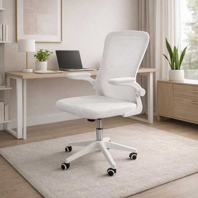 Kancelarijska stolica Aero bela sa ergonomskim naslonom