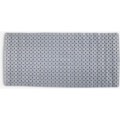 Gumena prostirka za kupatilo 36x76cm Siva