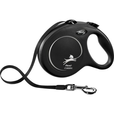 Povodac za pse do 50kg Flexi Classic black 8m TRIXIE 11731