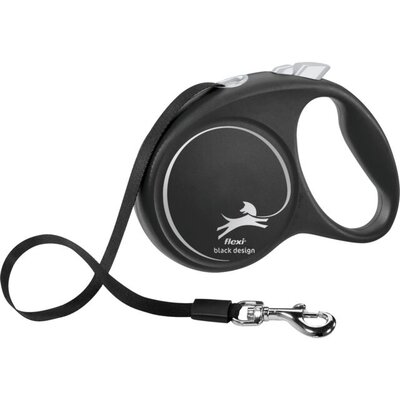 Povodac za pse do 50kg Flexi Black Design 5m balck/grey TRIXIE 12371