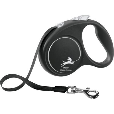 Povodac za pse do 15kg Flexi Black Design 5m black/grey TRIXIE 12351