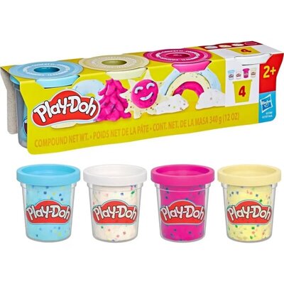 Play-Doh Konfeti set plastelina, 4 boje – 340g