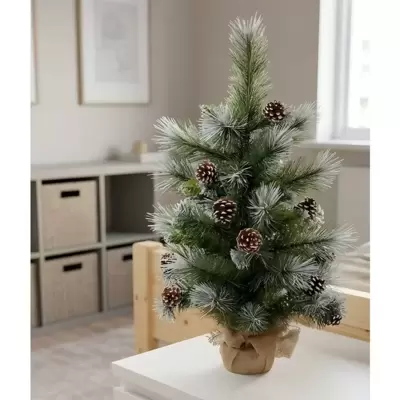Stona Novogodišnja jelka sa šišarkama 60 cm TH