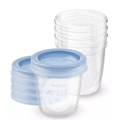 Philips Avent Čašice Via 5 kom. za odlaganje izdojenog mleka i hrane SCF619/05