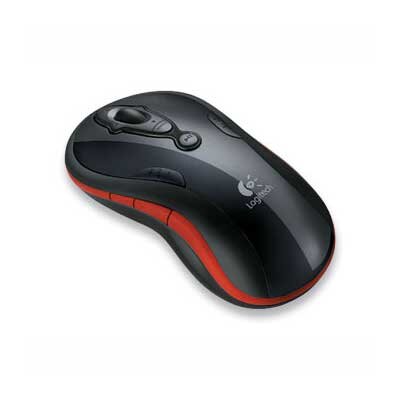 Logitech Media Play bežični miš - Crveni