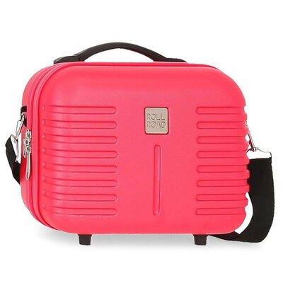 Tvrdi neseser za šminku Roll Road India pink 50839