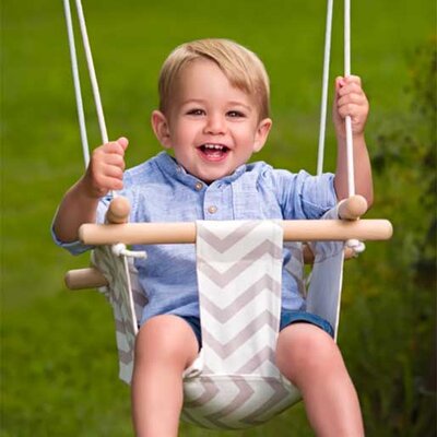 WOODY Platnena klasična ljuljaška za bebe 91952