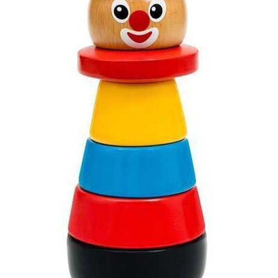 BRIO Drvena igračka za slaganje Klovn na štapu 30120
