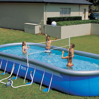 Mreža Za Odbojku i Lopta - Za Bazene - BestWay 58178