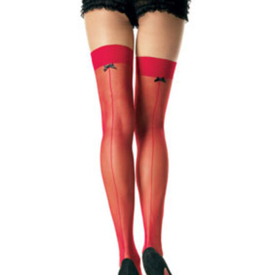 Sexy crvene čarape sa šavom