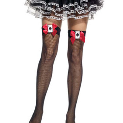 Mrežaste samostojeće čarape 9083