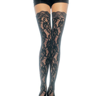 Čipkane samostojeće čarape