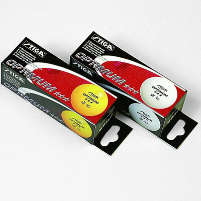 Loptice za stoni tenis 1/3 Stiga Optimum 3 Star White 518003