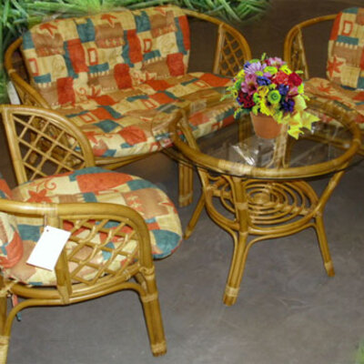 Garnitura od prirodnog ratana komplet