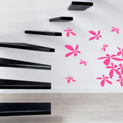 Zidni tatoo Flower Power U01B 120x90cm A0001C