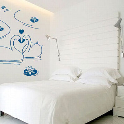 Zidni tatoo Swans R01B 100x120cm 47A7DE