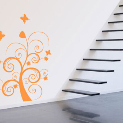 Zidni tatoo Dream Tree U06B 106x150cm FF99FF