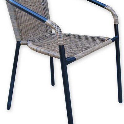 Stolica od PET ratana tamnoplava