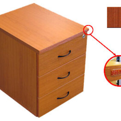 Sigma pokretna polica sa tri fioke u boji trešnje