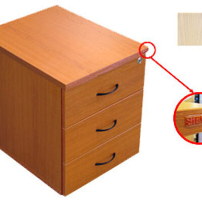 Sigma pokretna polica sa tri fioke u boji javora