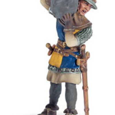 Schleich Vitezovi - Pešadijski vojnik sa kamenom 70053  