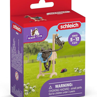 Schleich® Horse Club figure - Stalak za sedlo i oprema za konja 42613