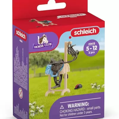 Schleich® Horse Club figure - Stalak za sedlo i oprema za konja 42613