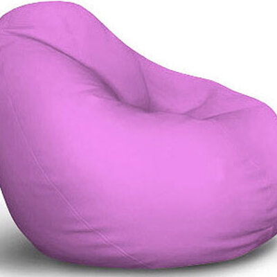 Lazy Bag Fotelja Od Eko Kože Roze L