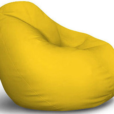 Fotelja Od Eko Kože Lazy Bag Žuta S