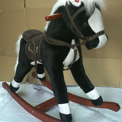 Ljuljalica Konjić Sa zvučnim Funkcijama Jolly Ride Black