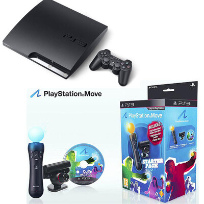 Sony Playstation 3 320 GB + Move Starter Pack + 2 Igrice