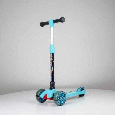 Dečji Trotinet sa Svetlećim Točkovima FOLDING 659 plavi