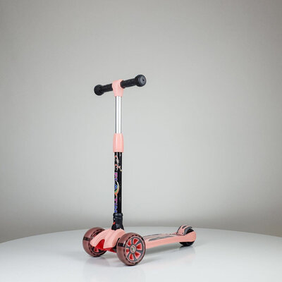 Dečji Trotinet sa Svetlećim Točkovima FOLDING 659 roze