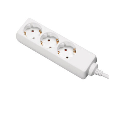 Trostruka prenosiva utičnica 16 A, 10 m, bela