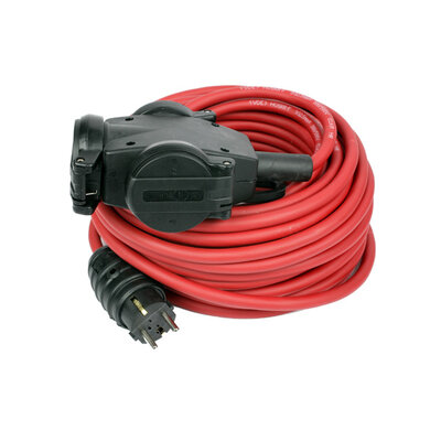 Trostruka prenosiva utičnica, IP44, 20 m