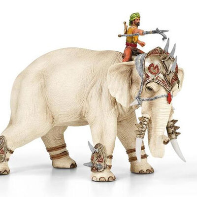 Schleich Svet Istorije - Moćni ratni Slon Sa Jahačem 70063