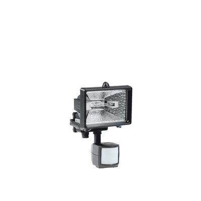 Halogeni reflektor s detektorom pokreta,150 W,  IP44, crni 