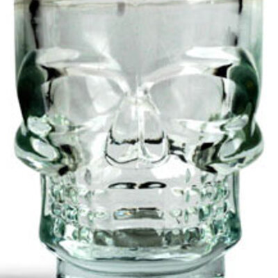 Kikkerland Čaše za kratka pića Scull, set od 4  GL06