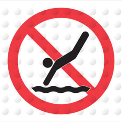 Kikkerland Podloga protiv klizanja u kadi No Diving HW09
