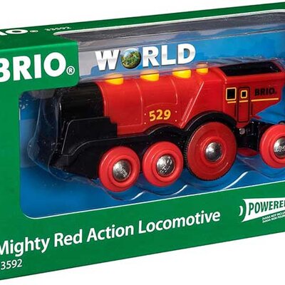 BRIO Igračka Velika crvena lokomotiva na baterije 33592