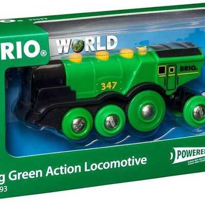 BRIO Igračka Velika zelena lokomotiva na baterije 33593
